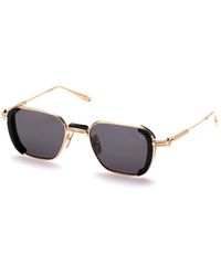 Akoni - Eclipse schwarz 12k gold sonnenbrille - Lyst