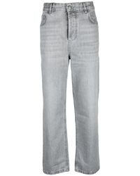 Marella - Jeans ,Grijs ,Katoen Jeans - Lyst