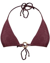 Bondeye - Badmode ,Rood ,Nylon Ring Ingrid Triangle - Lyst