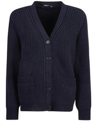 Prada - Katoenen V-Hals Cardigan Knoopsluiting - Lyst