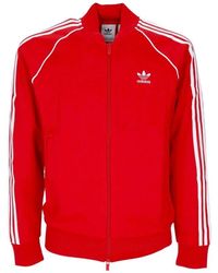 adidas - Bessere Track Jacket Scarlet/Weiß - Lyst