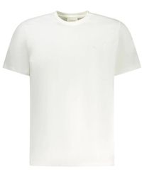 Calvin Klein - Bianco Katoenen T-Shirt - Lyst