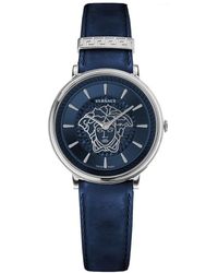 Versace - V Circle Horloge - Lyst