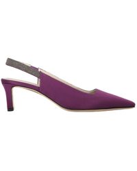 Fabiana Filippi - Perlenbesetzte Pointy-Toe Slingbacks - Lyst