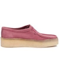 Clarks - Rosa Nubuk Wallabee Cup Damenschuhe - Lyst