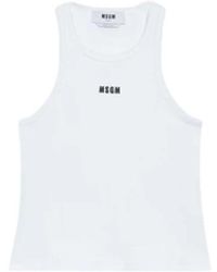 MSGM - Sleeveless Tops - Lyst