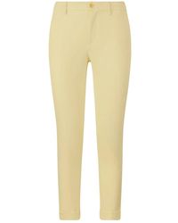 Liu Jo - Pantalones chinos amarillos con bolsillos - Lyst