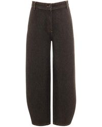 Sessun - Jeans ,Bruin ,Katoen Wide Jeans - Lyst