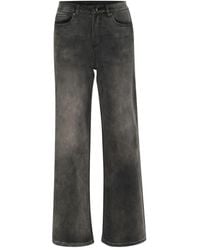 Kaffe - Jeans ,Grijs ,Denim Hoge Taille Jeans Medium Grijs Denim - Lyst