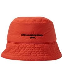 Stella McCartney - Logo Stickerei Bucket Hat - Lyst
