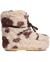 Moon Boot - Schoenen ,Veelkleurig ,Leer Icon Low Curly Boot - Lyst