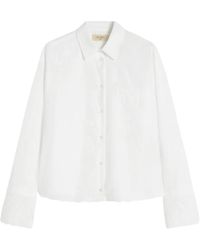 Weekend by Maxmara - Overhemden ,Wit ,Katoen Pure Cotton Poplin Shirt - Lyst