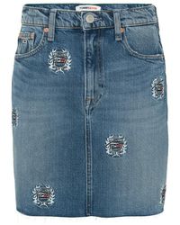Tommy Hilfiger Skirt front and back pockets - Azul