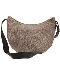 Borbonese - Luna bag middle - stilvolle schultertasche für die moderne frau - Lyst
