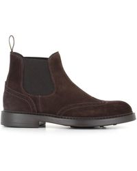 Doucal's - Schoenen ,Bruin ,Leer Denver Suede Chelsea Boot - Lyst