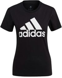 adidas - T-shirt Essentials Logo Boyfriend - Lyst