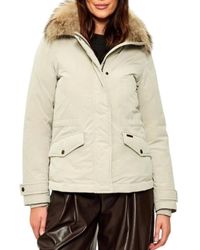 Woolrich - Donzen Jas Met Bontkraag - Lyst