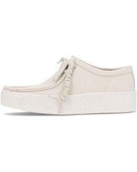 Clarks - Weiße nubuk mokassin lifestyle schuh - Lyst