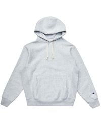 Champion - Grauer hoodie reverse weave - Lyst