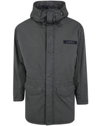 Aspesi - Jassen ,Groen ,Polyester Boom Winter Parka - Lyst