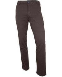 Meyer - Broeken ,Bruin ,Katoen Moderne Fit Chino Broek Bruin - Lyst