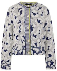 Marc Cain - Truien & Vesten ,Wit ,3-D Gebreide Cardigan - Lyst