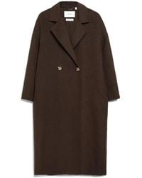 Comma, - Oversize Zweireihiger Mantel - Lyst