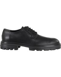 Hogan - Schoenen ,Zwart ,Zwarte Leren Derby Schoenen Ronde Neus - Lyst