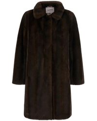 VALENTINI 1972 - Jassen ,Bruin ,Shearling Jas - Lyst