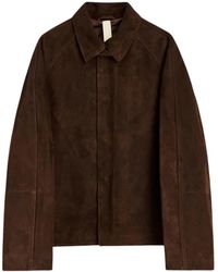 sunflower - Jassen ,Bruin ,Suède Short Raglan Suede Jacket - Lyst