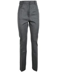 Sportmax - Pantalones De Mezcla De Lana Elástica, Mujer, Talla - Lyst