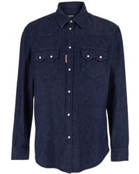 DSquared² - Denim-Hemd Mit Aufgesetzten Taschen - Lyst