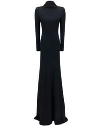 Tom Ford - Crepe Jersey Avondjurk Met Lange Mouwen En Cut-Out - Lyst