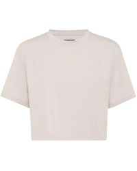 Philipp Plein - Fitness ,Grijs ,Katoen T-Shirt Ronde Hals - Lyst