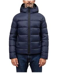 Fay - Jassen ,Blauw ,Polyester Double Front Down Jacket - Lyst