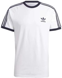 adidas - Weiße adicolor -klassiker 3 gestreifte herren t -shirt - Lyst