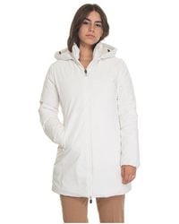Save The Duck - Rachel tel mit abnehmbarer kapuze - Lyst