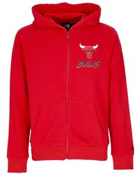 KTZ - Sudadera Con Capucha Y Cremallera Para Hombre Nba Script Full Zip Chibul Front Door Rojo - Lyst