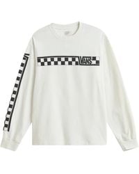 Vans - Tops ,Wit ,Katoen Racing Ls Tee - Lyst