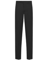 Dior - Broeken ,Zwart ,Wol Slim-Fit Broek Van Scheerwol En Mohair - Lyst