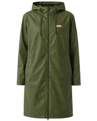 HUNTER - Jassen ,Groen ,Polyester Andrea Pu Regenjas - Lyst