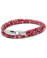 Nialaya - Howlite Heishi Wrap Bracelet With - Lyst