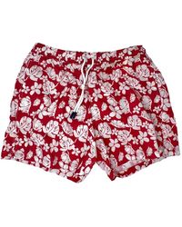 Gran Sasso - Rosso fiore pantaloncini mare - Lyst