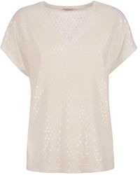 Kangra - Weiße T-Shirts Und Polos Mit Pailletten-Print - Lyst