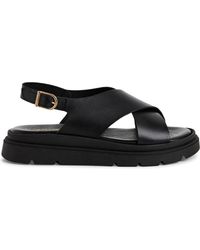 Tamaris - Schwarze Flache Sandalen Für Frauen - Lyst