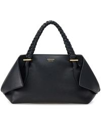 Ferragamo - Schwarze leder-schultertasche mit reißverschluss - Lyst