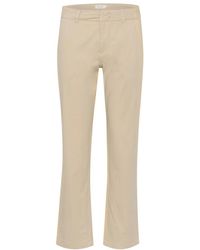 Part Two - Broeken ,Wit ,Witte Peper Straight-Leg Broek - Lyst