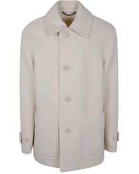 Dries Van Noten - Jassen ,Wit ,Katoen Enkelrijige Jassen - Lyst