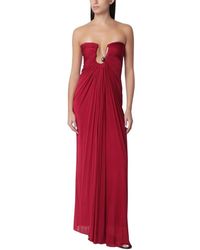 Christopher Esber - Kleedjes ,Rood ,Helix Crystal Strapless Gown - Lyst