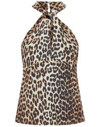 Ganni - Sleeveless Tops - Lyst